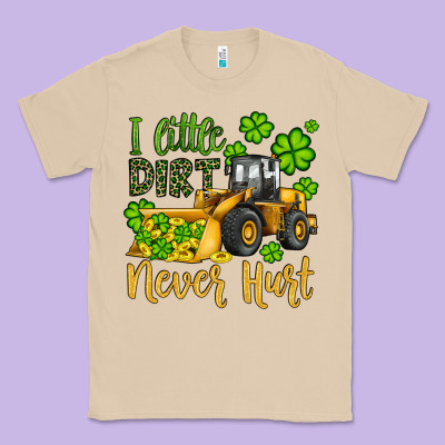 A Little Dirt Never Hurt St Patricks Bulldozer Classic Tee Designed By Jahusdesignshop