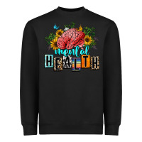 Black mental health Heavyweight Sweatshirt - texasbilliewilder