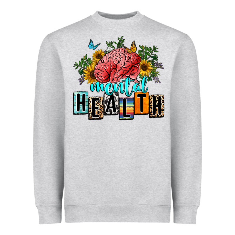 Mental Health Heavyweight Sweatshirt by texasbilliewilder | Teevron