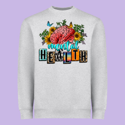 Mental Health Heavyweight Sweatshirt Designed By Texasbilliewilder