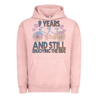 Pigment Salmon 9 Years And Still Enjoying The Ride Urban Hoodie - Bettercallsaul