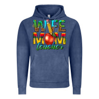 Vintage Denim wife mom teacher Vintage Hoodie - texasbilliewilder