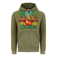 Vintage Olive wife mom teacher Vintage Hoodie - texasbilliewilder