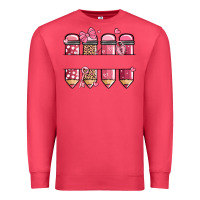 Cardinal custom name valentine's day school pencils Premium Sweatshirt - MaliasSmallBusiness