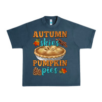 Midnight Navy autumn skies pumpkin pies Urban Heavy Tee - HRA Design Shop