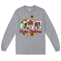 Heather Grey dental merry Christmas Long Sleeve Tee - JahusDesignShop