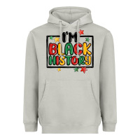 Moon Dust i'm black history Heavyweight Hoodie - MaliasSmallBusiness
