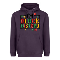 Plum i'm black history Heavyweight Hoodie - MaliasSmallBusiness