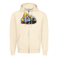 Sandshell easter excavator gnome egg leopard Zipper Hoodie - Artiststas