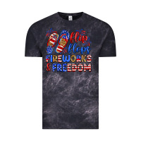 Cloud Black flip flops fireworks and freedom Vintage Tee - Zillion Design Studio