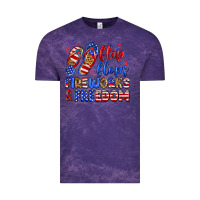 Cloud Purple flip flops fireworks and freedom Vintage Tee - Zillion Design Studio