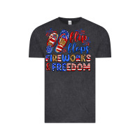 Vintage Black flip flops fireworks and freedom Vintage Tee - Zillion Design Studio