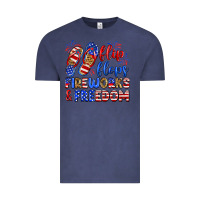 Vintage Denim flip flops fireworks and freedom Vintage Tee - Zillion Design Studio