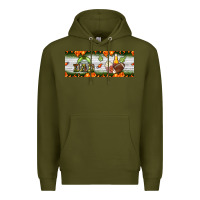Army Green football dad Premium Hoodie - BundleAndBundleShop