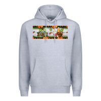 Heather Grey football dad Premium Hoodie - BundleAndBundleShop