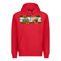 Red football dad Premium Hoodie - BundleAndBundleShop