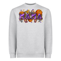 Heather Grey mama basketball Heavyweight Sweatshirt - Zillion Design Studio