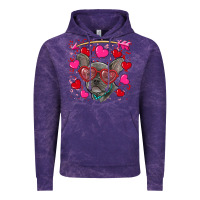 Cloud Purple valentine's day french bulldog puppy Vintage Hoodie - RanaPortraitStore
