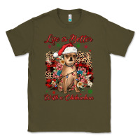Army Green christmas life is better with a chihuahua Classic Tee - JahusDesignShop
