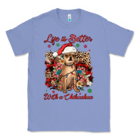 Colony Blue christmas life is better with a chihuahua Classic Tee - JahusDesignShop