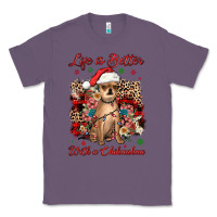 Lavender christmas life is better with a chihuahua Classic Tee - JahusDesignShop
