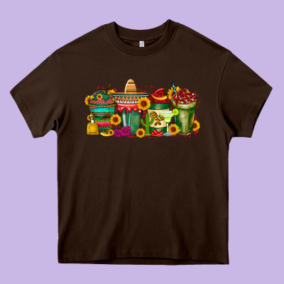Mexico Drink Heavy Core Tee Designed By Racoondesign