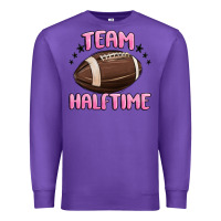 Purple team halftime football Premium Sweatshirt - MaliasSmallBusiness