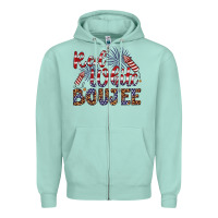 Seafoam red white boujee Zipper Hoodie - Artiststas