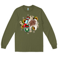 Army Green Christmas dental sunflower Long Sleeve Tee - JahusDesignShop