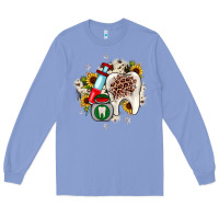 Colony Blue Christmas dental sunflower Long Sleeve Tee - JahusDesignShop