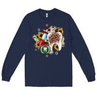 Navy Christmas dental sunflower Long Sleeve Tee - JahusDesignShop