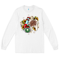 White Christmas dental sunflower Long Sleeve Tee - JahusDesignShop