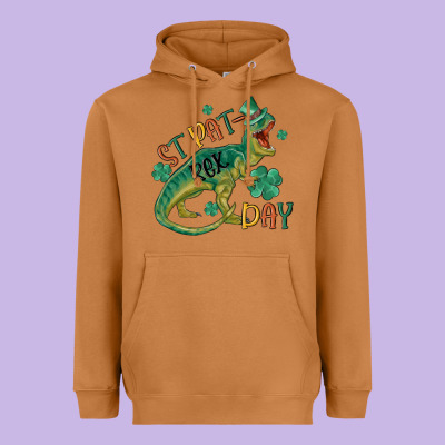 St Patrex Day Heavyweight Hoodie Designed By Maliassmallbusiness