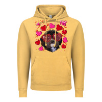 Vintage Mustard valentine's day havanese dog Vintage Hoodie - RanaPortraitStore
