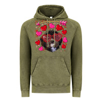 Vintage Olive valentine's day havanese dog Vintage Hoodie - RanaPortraitStore