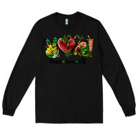Black peace love  elf Long Sleeve Tee - AdoDesignShop