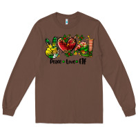 Chestnut peace love  elf Long Sleeve Tee - AdoDesignShop
