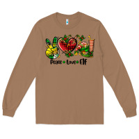 Toasted Coconut peace love  elf Long Sleeve Tee - AdoDesignShop