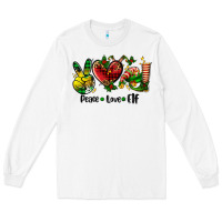 White peace love  elf Long Sleeve Tee - AdoDesignShop