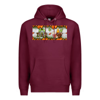 Burgundy football dad Premium Hoodie - BundleAndBundleShop