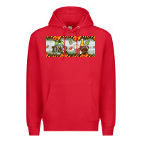 Red football dad Premium Hoodie - BundleAndBundleShop