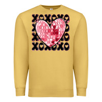 Antique Gold xoxo heart valentine's day Premium Sweatshirt - MaliasSmallBusiness