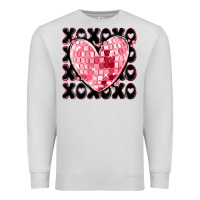 Dove Grey xoxo heart valentine's day Premium Sweatshirt - MaliasSmallBusiness
