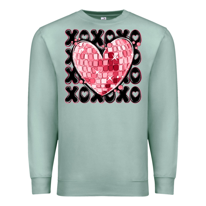 Xoxo Heart Valentine's Day Premium Sweatshirt by MaliasSmallBusiness | Teevron