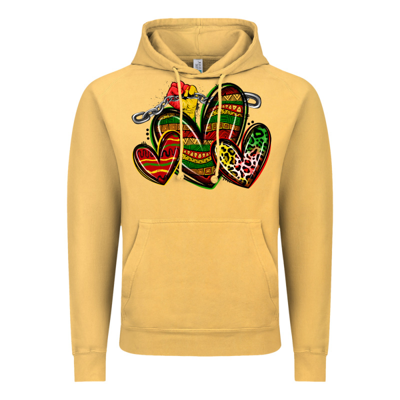 Juneteenth Hearts Vintage Hoodie by Zillion Design Studio | Teevron