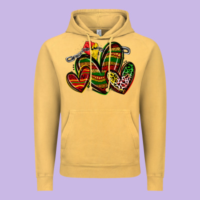 Vintage Hoodie juneteenth hearts