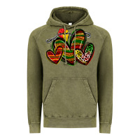 Vintage Olive juneteenth hearts Vintage Hoodie - Zillion Design Studio