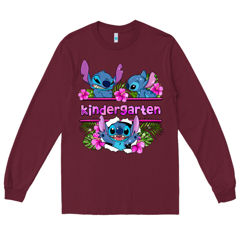 Preview Flower Stitch Kindergarten Long Sleeve Tee by AdoDesignShop | Teevron