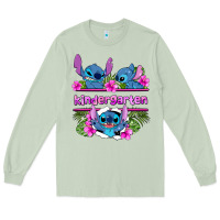 Matcha preview flower stitch kindergarten Long Sleeve Tee - AdoDesignShop