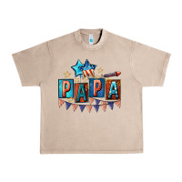 French Oak American Papa 4th of july Urban Heavy Tee - CowGirlArtShop